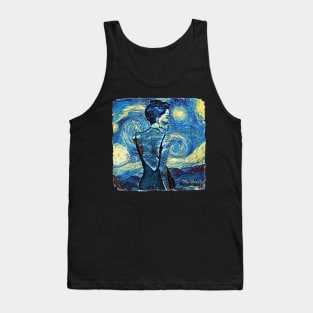 Beach Beauty Girl Van Gogh Style Tank Top